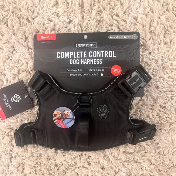 Canada Pooch No Pull Complete Control Dog Harness- Black For Large Dogs 25-50lbs - Picture 2 of 10